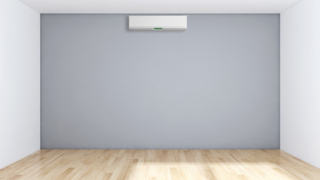 Modern bright interiors apartment with mockup poster frame 3D rendering illustrationの写真素材