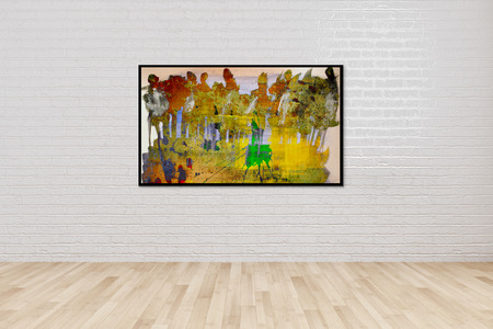 large luxury modern bright interiors room illustration 3D rendering computer generated image not...