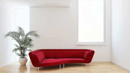large luxury modern bright interiors Living room illustration 3D rendering computer digitally generated imageの写真素材