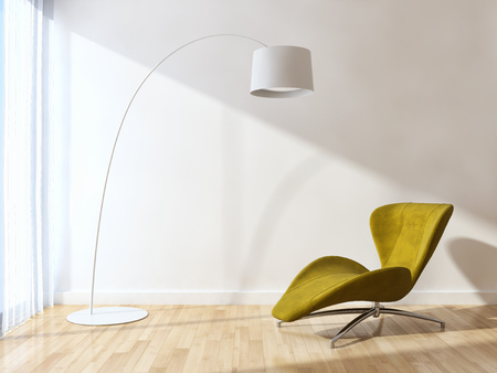 large luxury modern bright interiors Living room illustration 3D rendering computer digitally generated imageの写真素材