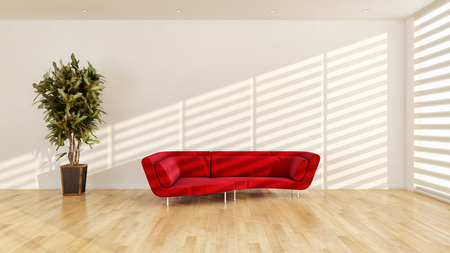 large luxury modern bright interiors Living room illustration 3D rendering computer digitally generated imageの写真素材