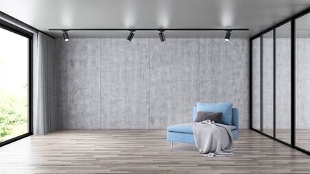 large luxury modern bright interiors Living room illustration 3D rendering computer digitally generated imageの写真素材