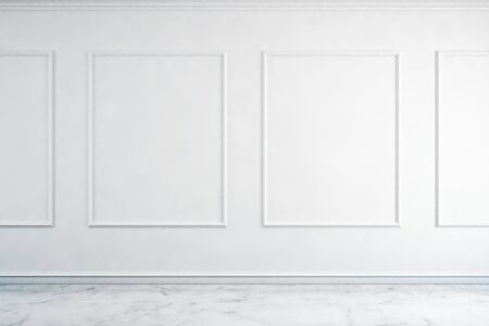 large luxury modern bright interiors Living room mockup illustration 3D rendering computer digitally generated imageの写真素材