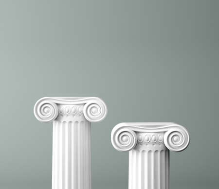 Large luxury modern bright interiors Living room mockup illustration 3D rendering computer digitally generated imageの写真素材