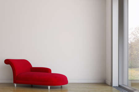 Large luxury modern bright interiors Living room mockup illustration 3D rendering computer digitally generated imageの写真素材