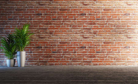 Illustration 3D rendering large luxury modern bright interiors Living room mockup computer digitally generated imageの写真素材