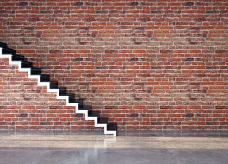 Illustration 3D rendering large luxury modern bright interiors Living room mockup computer digitally...