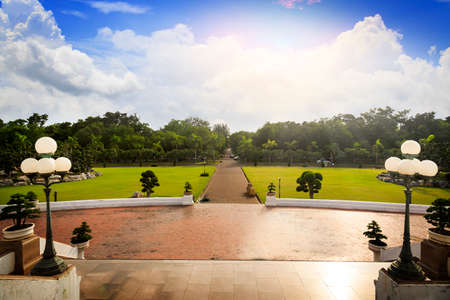 Park in phutthamonthon, Thailandの写真素材