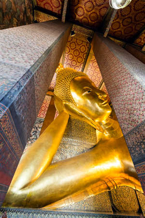 Big Buddha in Wat Po, Bangkok Thailandのeditorial素材