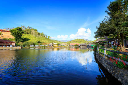 Rak Thai Village a Chinese settlement, Mae Hong Son Thailandの写真素材