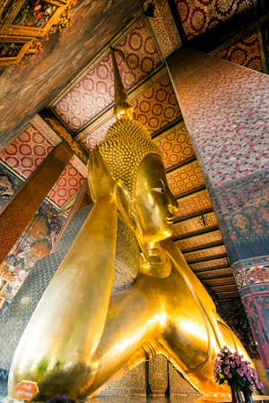 Big Buddha in Wat Po, Bangkok Thailandのeditorial素材