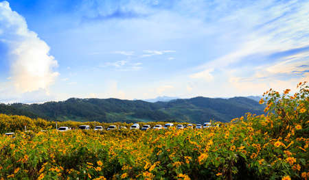Mountains View at Mae hong son, Thailandの写真素材