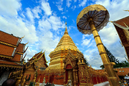Wat Phra That Doi Suthep temple in Chiangmai Thailandのeditorial素材