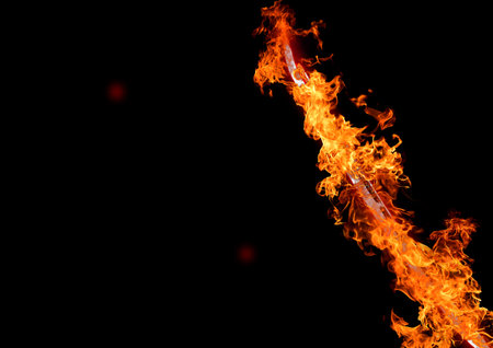Exploding fire flame abstract background