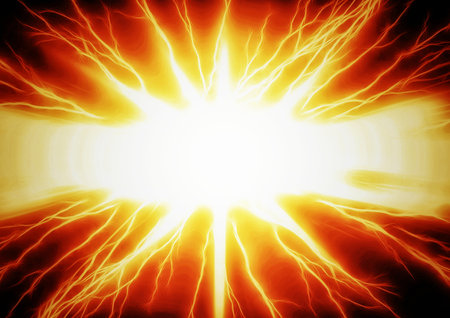 Exploding fire flame abstract background