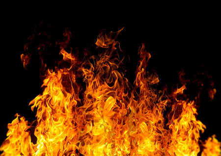 Exploding fire flame abstract background