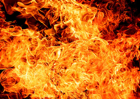 Exploding fire flame abstract background