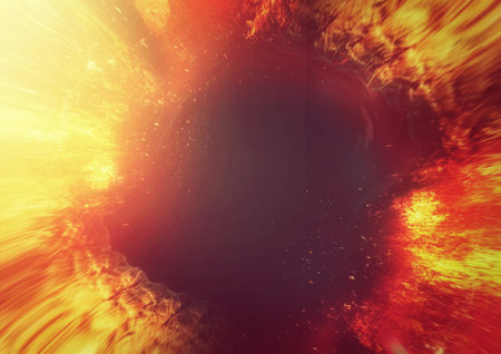 Abstract fire flame background exploding in energy concept