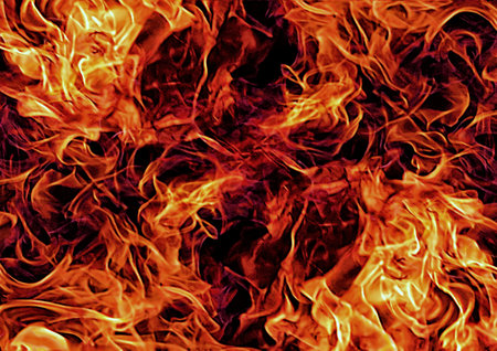 Abstract fire flame background exploding in energy conceptの写真素材