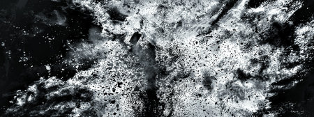 Abstract background with explosion and flying debris