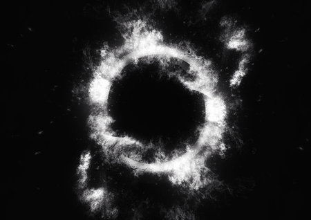 3d illustration of smoke swirling in the dark
