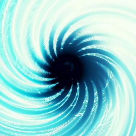 Illustration of light rays illuminating the darknessの写真素材