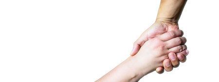 3d illustration that combines communication network and handshake with the concept of global businessの写真素材