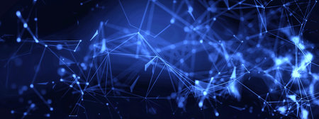 Abstract background of rays connected by the concept of science technology