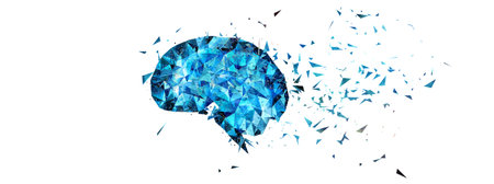 3d illustration of abstract artificial intelligence in science technology concept