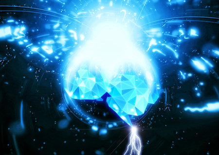 3d illustration of abstract artificial intelligence in science technology concept
