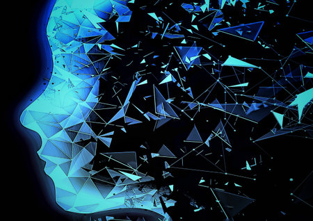 3d illustration of abstract artificial intelligence in science technology concept