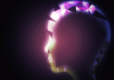 3d illustration of abstract artificial intelligence in science technology conceptの写真素材