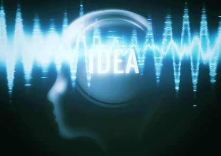 3d illustration of abstract artificial intelligence in science technology concept
