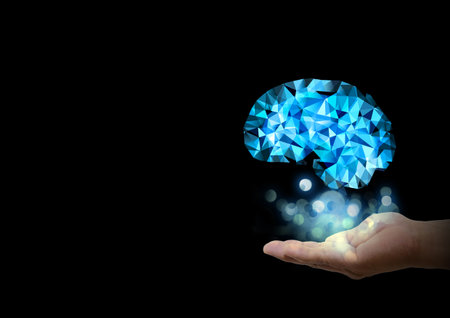 3d illustration of abstract artificial intelligence in science technology concept