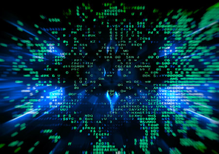 Blue abstract background for technology concept