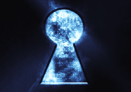 3d illustration of network security collapse in technology concept