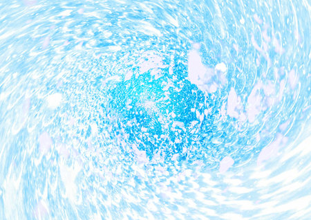 Abstract background of bubbles swirling underwater