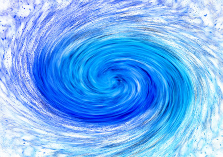 Blue water swirls abstract illustration background