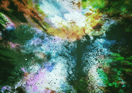 3d illustration of smoke exploding with energy and power concept