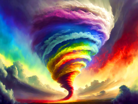 Abstract multicolored smoke isolated on black background. Background from the smoke of vapeの素材