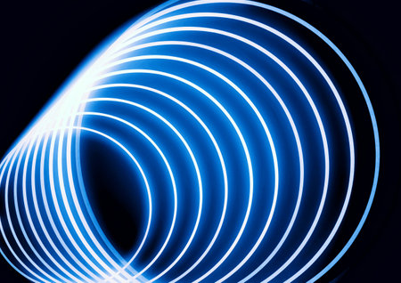 Abstract blue background with some smooth lines in it