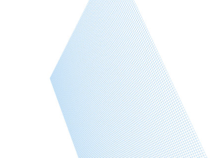 Abstract background of blue mesh on a white backgroundの写真素材