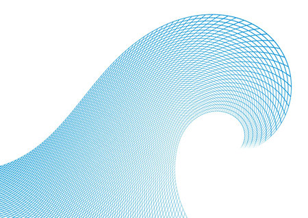 Abstract wavy, waving lines element.の写真素材