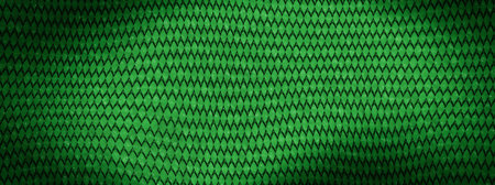 Seamless knitted pattern. Green background. 3d illustration.の写真素材