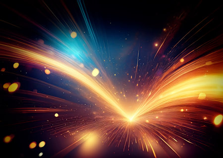 Abstract fractal background, computer-generated illustration. Fractal art for creative design.の素材