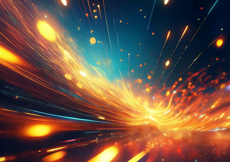 abstract fractal background a computer-generated 2D illustration, textureの素材