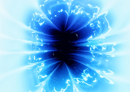 Abstract background. Blue - white palette. Raster fractal graphics.の写真素材