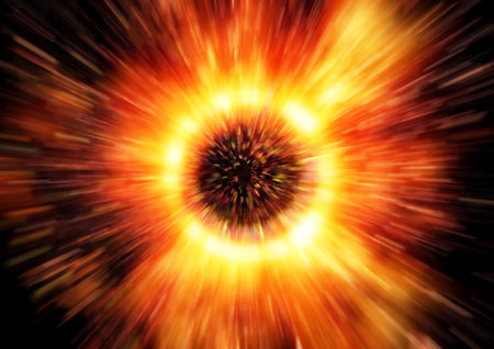 abstract background with radial fire blur effect. Abstract background with radial blur.