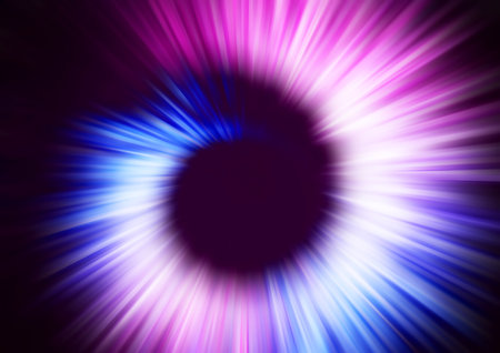 abstract background with rays and blur effect in purple and blue colorsの写真素材