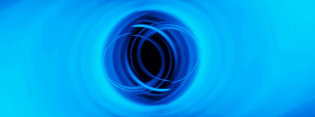 Abstract background of swirling shiny blue light lines